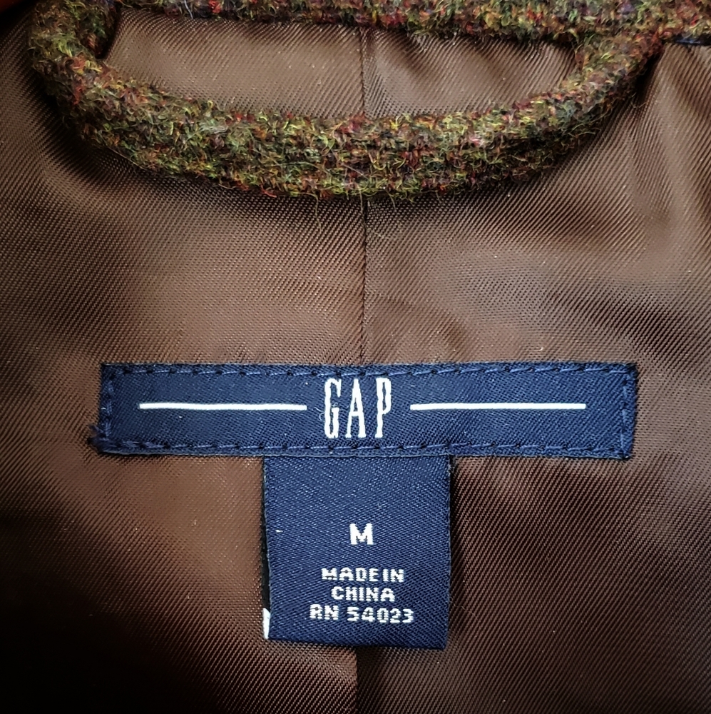 Gap Brown Wool Jacket - M - Picture 4 of 7